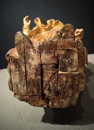  "Vergine Incoronata"  scultura lignea policroma e argentata